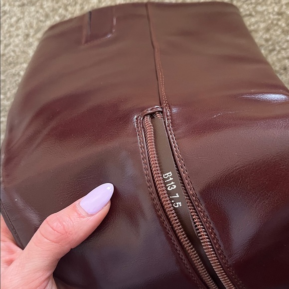 Mucccute burgundy knee high boots - Picture 7 of 8